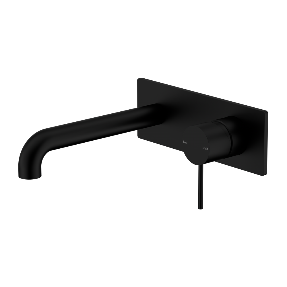 MECCA WALL BASIN/BATH MIXER 120/160/185/230/260MM MATTE BLACK
