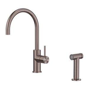 Zen SS316L Kitchen Mixer With Hand Spray Brushed Bronze (NR162208BZ)
