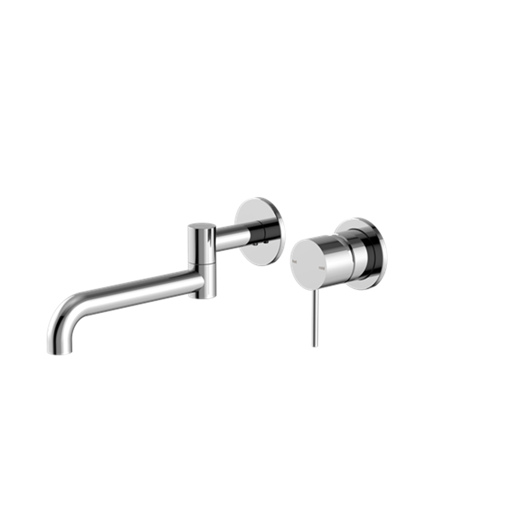 MECCA WALL BASIN/BATH MIXER SWIVEL SPOUT 225MM CHROME (NR221910RCH)