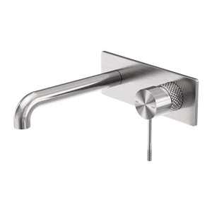 OPAL WALL BASIN/BATH MIXER 120/160/185/230/260MM BRUSHED NICKEL