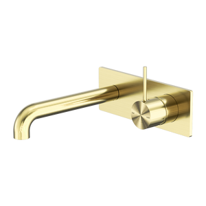 MECCA WALL BASIN/BATH MIXER HANDLE UP 120/160/185/230/260MM BRUSHED GOLD