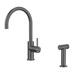 Zen SS316L Kitchen Mixer With Hand Spray Graphite (NR162208GR)