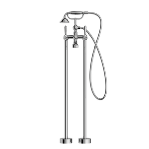 YORK FREESTANDING BATH SET WITH METAL HAND SHOWER CHROME (NR692103a02CH)