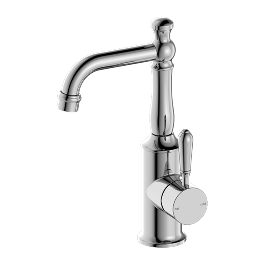 YORK BASIN MIXER WITH METAL LEVER CHROME (NR69210102CH)