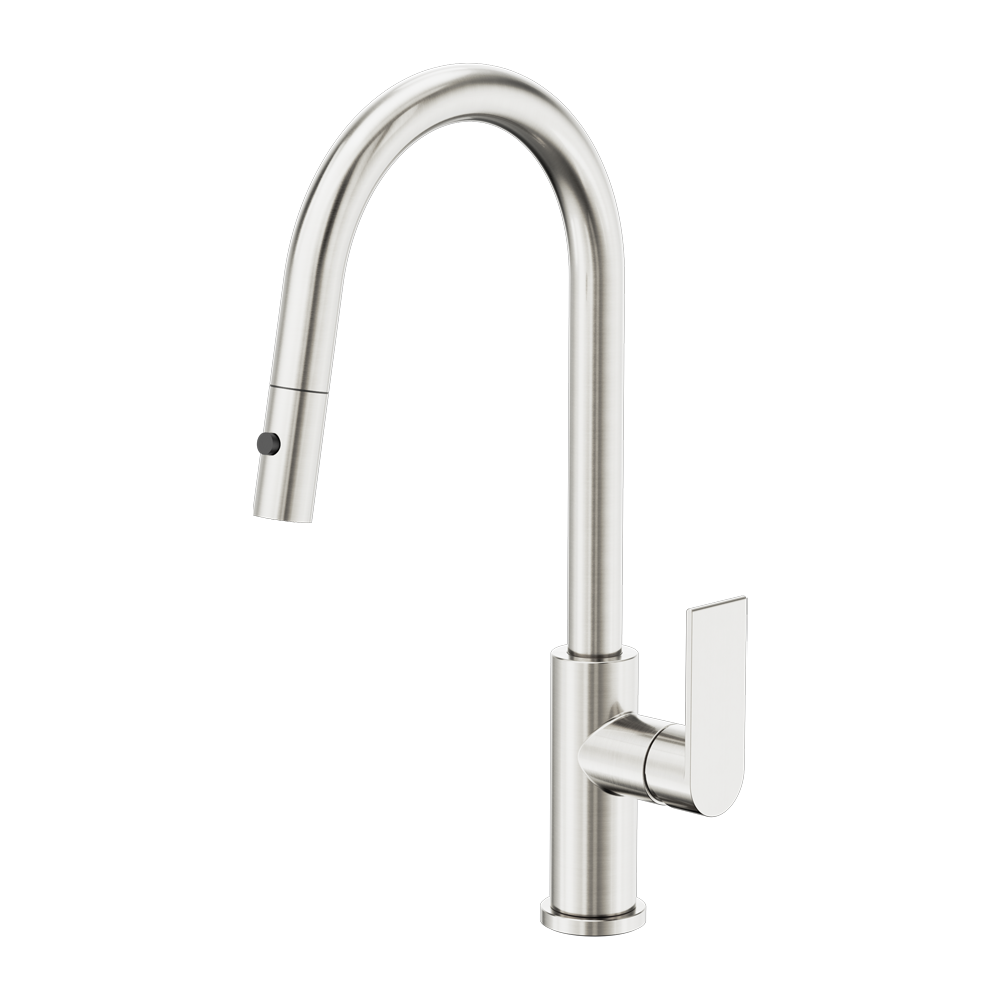 Bianca Pull Out Sink Mixer With Vegie Spray Function Brushed Nickel (NR321508BN)