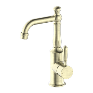 YORK BASIN MIXER WITH METAL LEVER AGED BRASS (NR69210102AB)