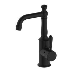 YORK BASIN MIXER WITH METAL LEVER MATTE BLACK (NR69210102MB)