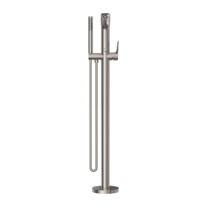 BIANCA FREESTANDING BATH MIXER WITH HAND SHOWER BRUSHED NICKEL (NR321503aBN)