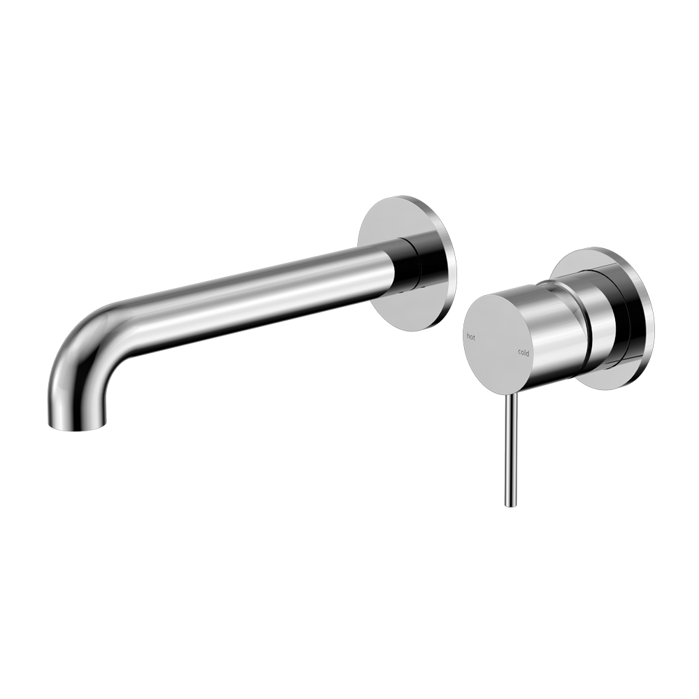 MECCA WALL BASIN/BATH MIXER SEPARATE BACK PLATE 120/160/185/230/260MM CHROME