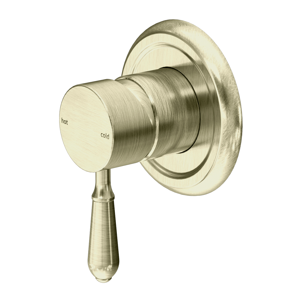 YORK SHOWER MIXER WITH METAL LEVER AGED BRASS (NR69210902AB)