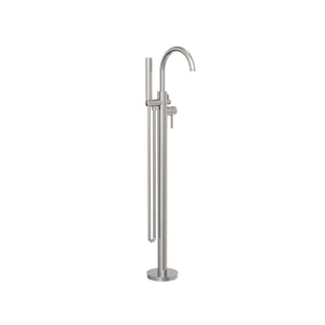 MECCA ROUND FREESTANDING MIXER WITH HAND SHOWER BRUSHED NICKEL (NR210903aBN)