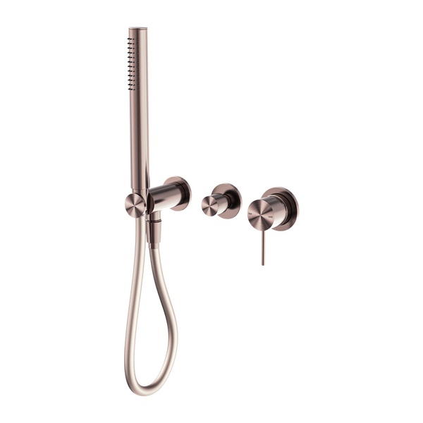 MECCA SHOWER MIXER DIVERTOR SYSTEM SEPARATE BACK PLATE BRUSHED BRONZE (NR221912FBZ)
