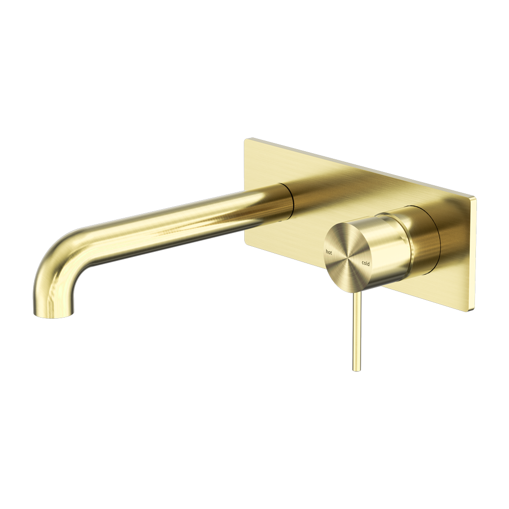 MECCA WALL BASIN/BATH MIXER 120/160/185/230/260MM BRUSHED GOLD