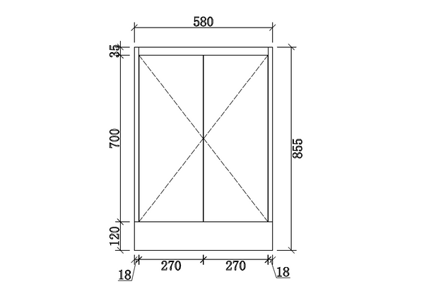 SK7-600W Sammy Collection Vanity 600mm - Gloss White Single Bowl