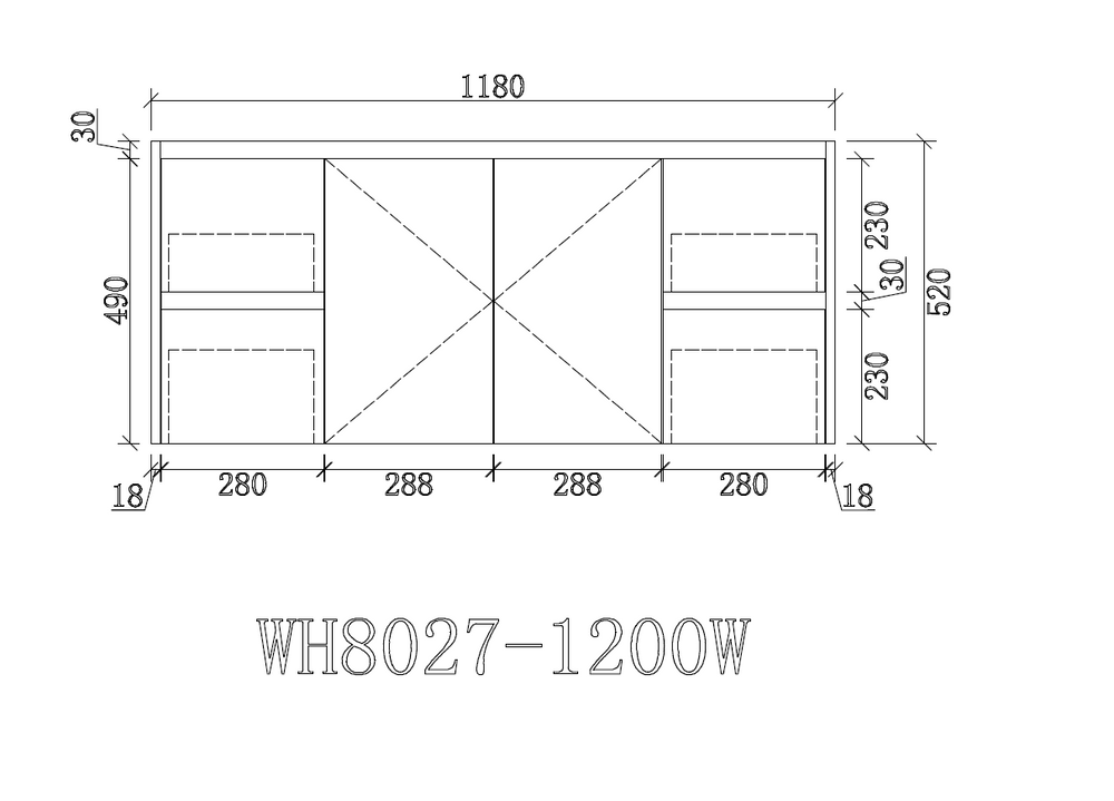 WH8027-1200W Willow Collection Vanity 1200mm - Gloss White Single Bowl / Double Bowls
