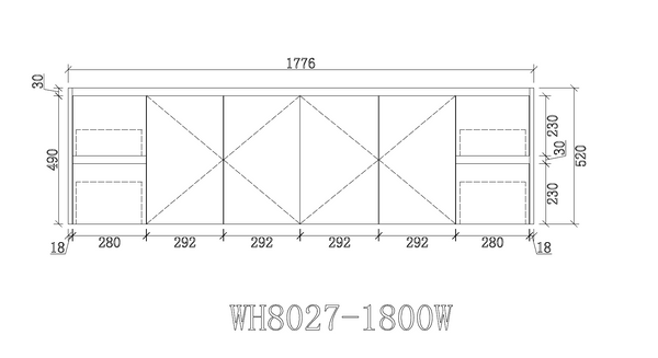 WH8027-1800DWM Willow Collection Vanity 1800mm - Matt White Double Bowls