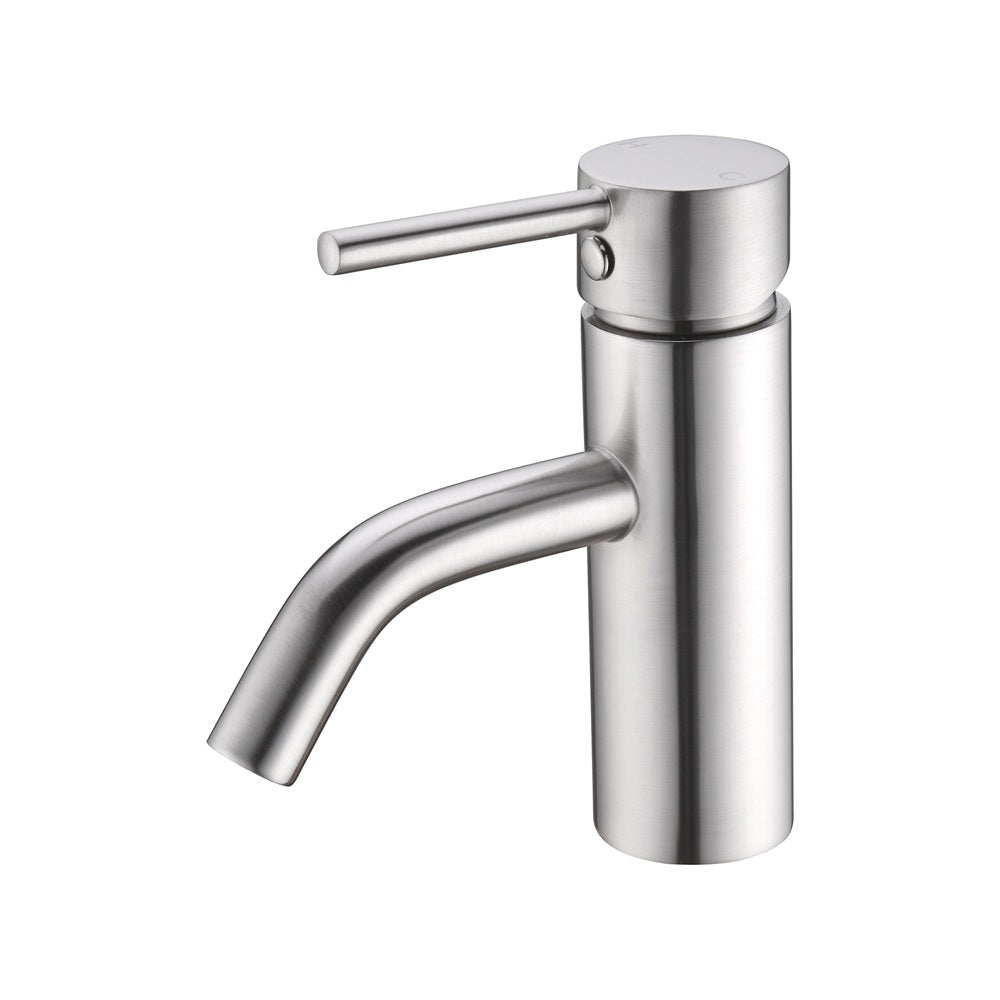 DOLCE BASIN MIXER STYLISH SPOUT BRUSHED NICKEL (NR250802aBN)