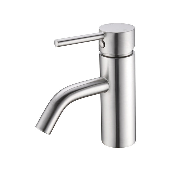 DOLCE BASIN MIXER STYLISH SPOUT BRUSHED NICKEL (NR250802aBN)