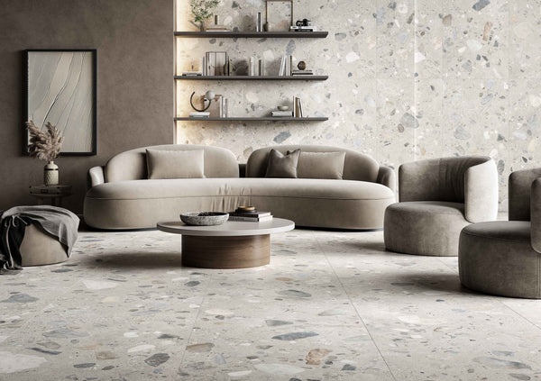 TES MAR60M SWC TERRAZZO STONE MARSHMALLOW 600X600MM MATT