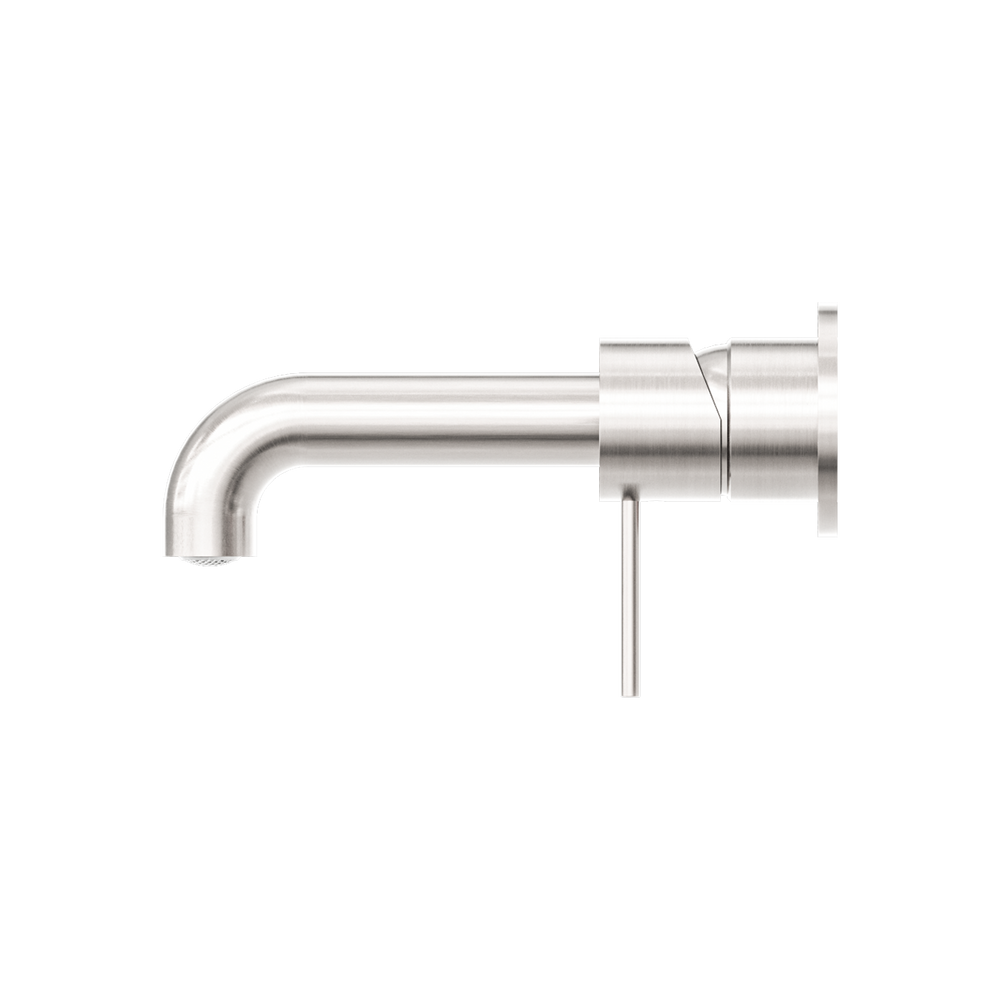 MECCA WALL BASIN/BATH MIXER SEPARATE BACK PLATE 120/160/185/230/260MM BRUSHED NICKEL