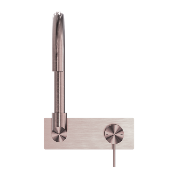 MECCA WALL BASIN/BATH MIXER SWIVEL SPOUT BRUSHED BRONZE (NR221910QBZ)