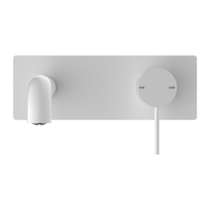 MECCA WALL BASIN/BATH MIXER 120/160/185/230/260MM MATTE WHITE