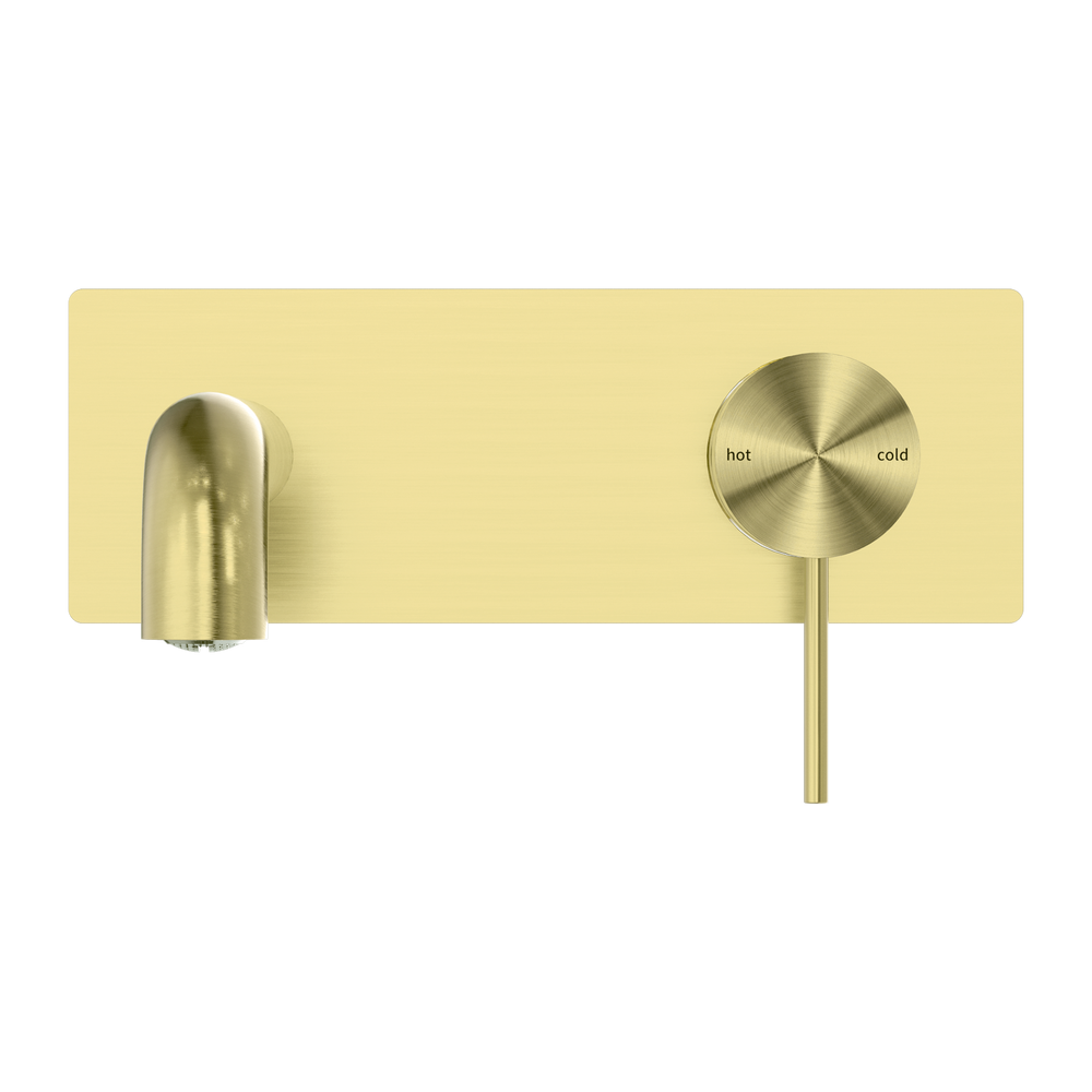 MECCA WALL BASIN/BATH MIXER 120/160/185/230/260MM BRUSHED GOLD