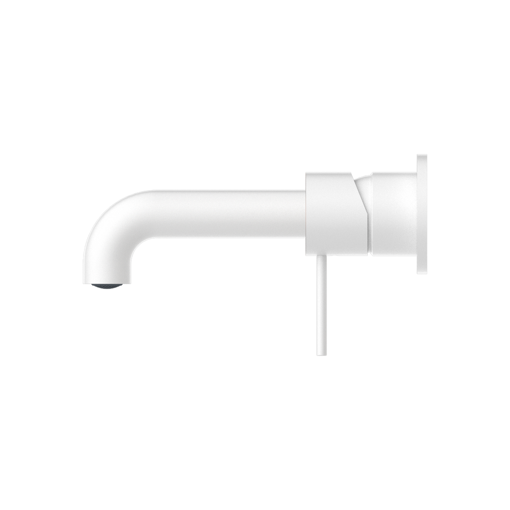 MECCA WALL BASIN/BATH MIXER SEPARATE BACK PLATE 120/160/185/230/260MM MATTE WHITE