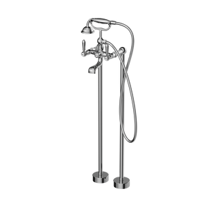 YORK FREESTANDING BATH SET WITH METAL HAND SHOWER CHROME (NR692103a02CH)