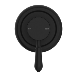 YORK SHOWER MIXER WITH METAL LEVER MATTE BLACK (NR69210902MB)