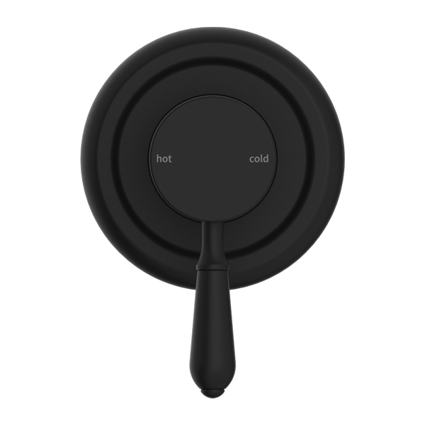 YORK SHOWER MIXER WITH METAL LEVER MATTE BLACK (NR69210902MB)