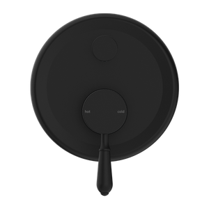 YORK SHOWER MIXER WITH DIVERTOR WITH METAL LEVER MATTE BLACK (NR692109A02MB)