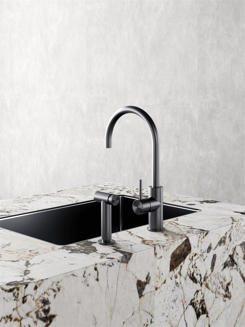 Zen SS316L Kitchen Mixer With Hand Spray Graphite (NR162208GR)