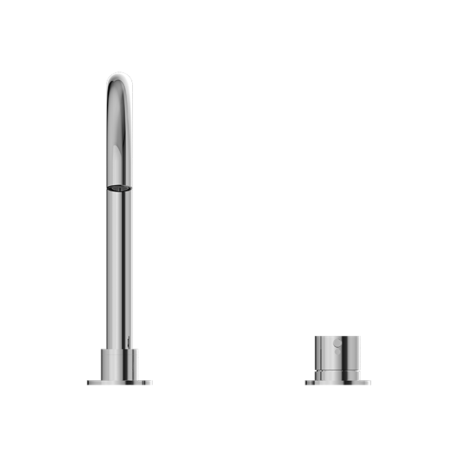 MECCA HOB BASIN MIXER ROUND SWIVEL SPOUT CHROME (NR221901bCH)