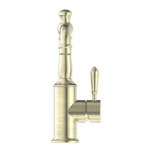 YORK BASIN MIXER WITH METAL LEVER AGED BRASS (NR69210102AB)