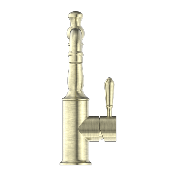 YORK BASIN MIXER WITH METAL LEVER AGED BRASS (NR69210102AB)
