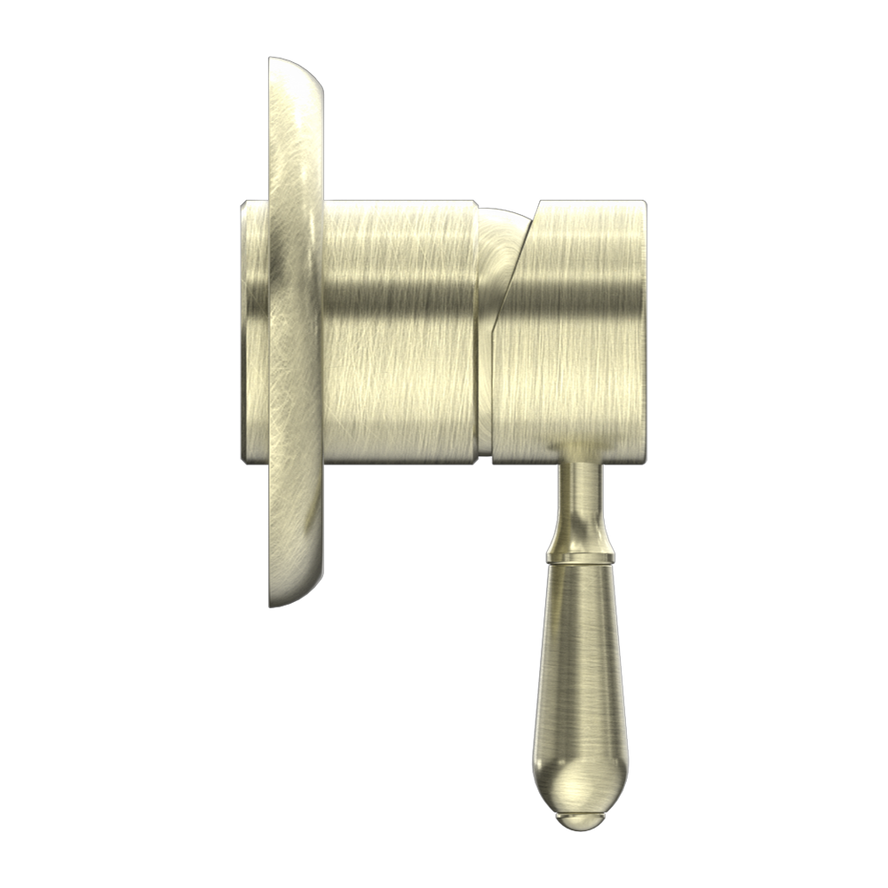 YORK SHOWER MIXER WITH METAL LEVER AGED BRASS (NR69210902AB)