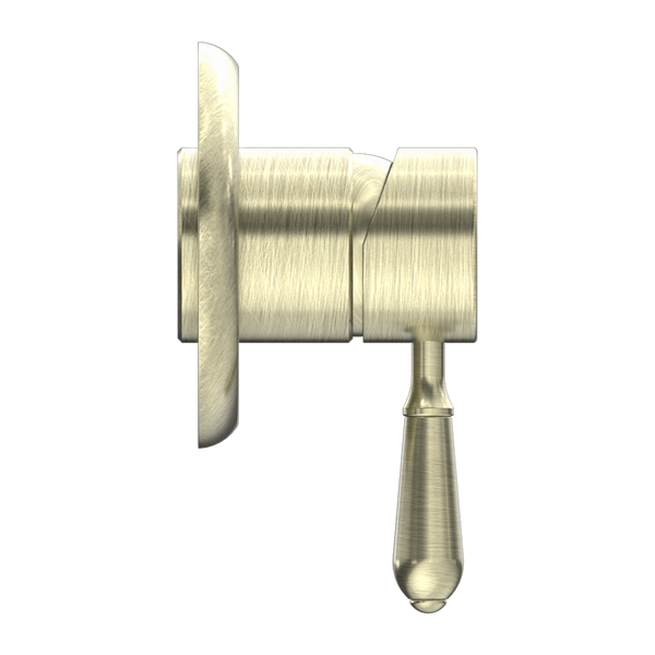 YORK SHOWER MIXER WITH METAL LEVER AGED BRASS (NR69210902AB)