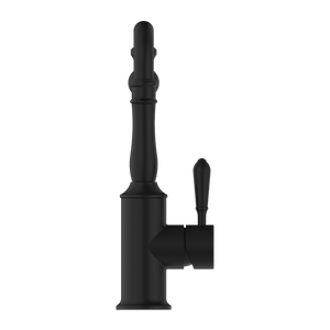 YORK KITCHEN MIXER HOOK SPOUT WITH METAL LEVER MATTE BLACK (NR69210702MB)