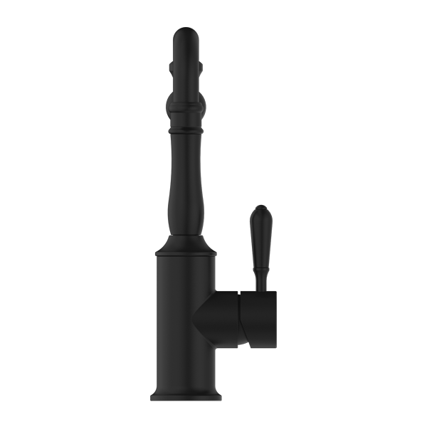 YORK KITCHEN MIXER HOOK SPOUT WITH METAL LEVER MATTE BLACK (NR69210702MB)
