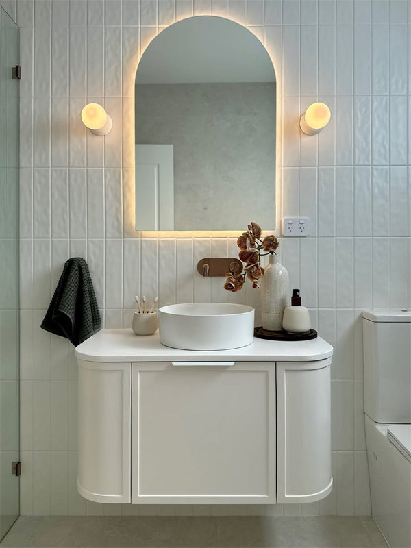 Zen SS316L Wall Basin/Bath Mixer 185/230mm Spout Brushed Bronze