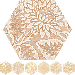 6OPPBEHD XG-6001-D OPPORTUNITY BEIGE HEXAGON DECOR 600X520MM