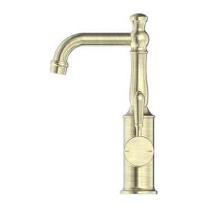 YORK BASIN MIXER WITH METAL LEVER AGED BRASS (NR69210102AB)