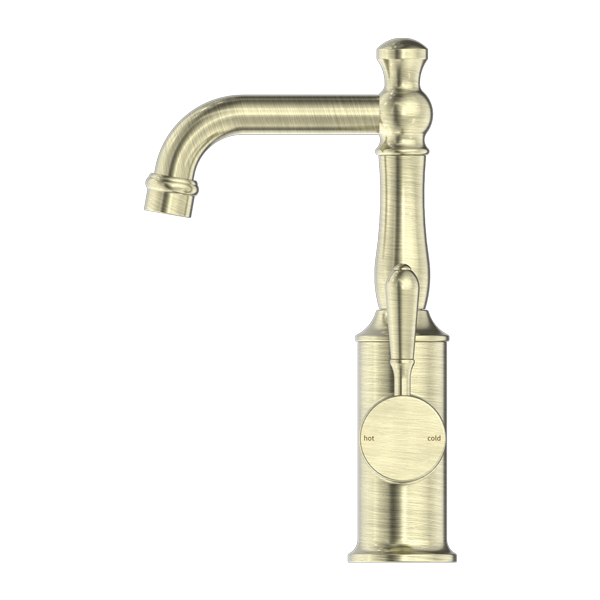 YORK BASIN MIXER WITH METAL LEVER AGED BRASS (NR69210102AB)