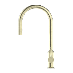 YORK PULL OUT SINK MIXER WITH VEGIE SPRAY FUNCTION WITH METAL LEVER AGED BRASS (NR69210802AB)