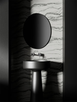 Zen SS316L Wall Basin/Bath Mixer Separate Back Plate 185/230mm Spout Brushed Nickel