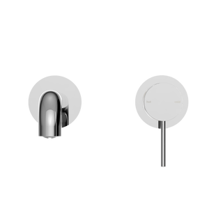 MECCA WALL BASIN/BATH MIXER SEPARATE BACK PLATE 120/160/185/230/260MM CHROME
