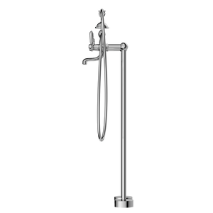 YORK FREESTANDING BATH SET WITH METAL HAND SHOWER CHROME (NR692103a02CH)