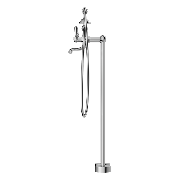 YORK FREESTANDING BATH SET WITH METAL HAND SHOWER CHROME (NR692103a02CH)