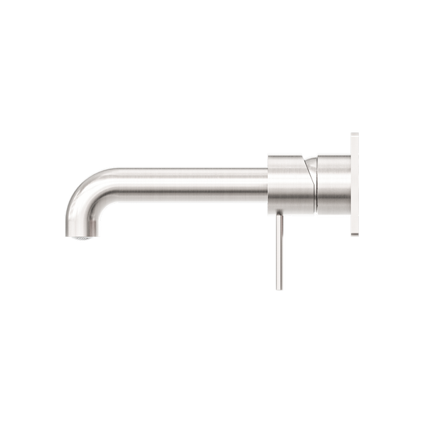 MECCA WALL BASIN/BATH MIXER 120/160/185/230/260MM BRUSHED NICKEL